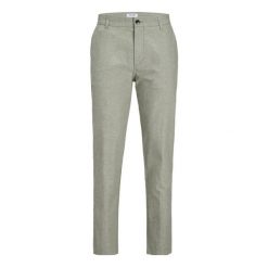Spodnie Jack & Jones Stace Chino głęboka zieleń porostu. Zielone eleganckie spodnie męskie Jack&Jones, bez wzorów, sportowe. Za 253.76 zł.