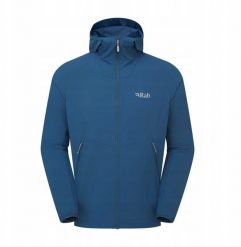 Kurtka RAB borealis hoody-tempest blue-xl. Niebieskie kurtki męskie Mosbito, m, bez wzorów, bez ramiączek, bez kaptura. Za 439.12 zł.