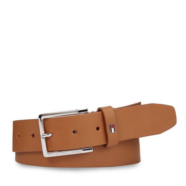 Pasek Męski Tommy Hilfiger. Brązowe paski męskie Tommy Hilfiger, bez wzorów. Za 119.99 zł.