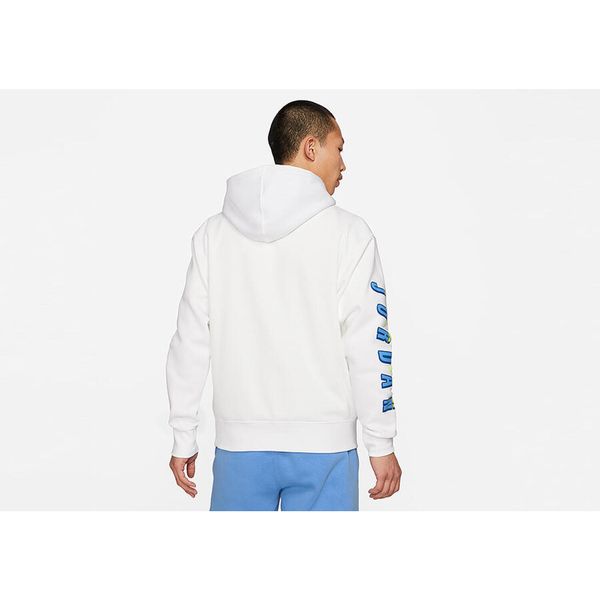 Bluza męska nike air jordan sport dna hbr pullover hoodie white. Białe bluzy nierozpinane męskie Nike, m, bez wzorów, sportowe, bez ramiączek, bez kaptura. Za 279.00 zł.