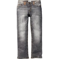 Dżinsy ze stretchem Regular Fit Bootcut bonprix szary "used". Jeansy męskie marki bonprix. Za 109.99 zł.