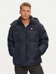 Tommy Jeans Kurtka puchowa Alaska DM0DM19537 Granatowy Loose Fit. Niebieskie kurtki męskie Tommy Jeans, m, bez wzorów, z jeansu, bez ramiączek, bez kaptura. Za 1,199.00 zł.