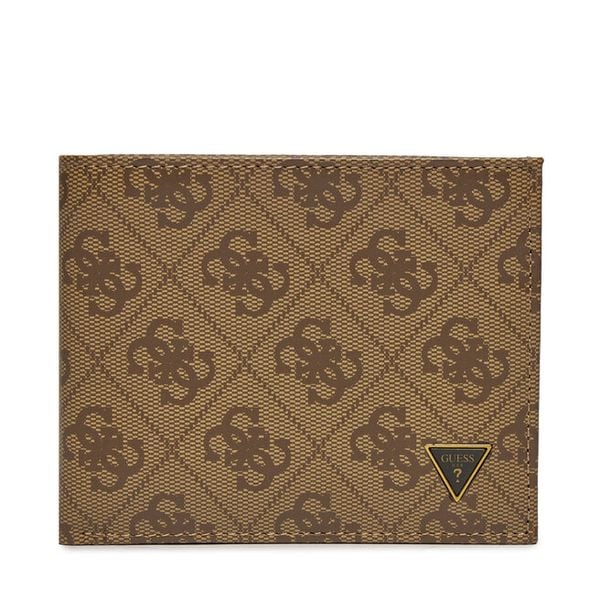 Portfel Guess. Brązowe portfele męskie Guess, z aplikacjami. Za 289.99 zł.