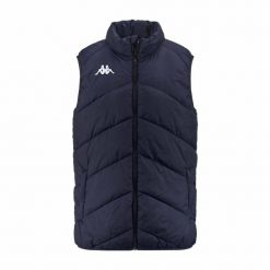 Kurtka puchowa Kappa Viatto. Niebieskie kurtki męskie Kappa, na zimę, m, bez wzorów, z puchu, eleganckie, bez ramiączek, bez kaptura. Za 286.50 zł.