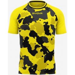 T-shirt Givova Army dla mężczyzn w kolorze żółtym i czarnym - Bawełna i komfort. Czarne t-shirty sportowe męskie Givova, m, bez wzorów, z bawełny, sportowe, bez ramiączek. Za 159.99 zł.