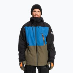 Kurtka snowboardowa męska Quiksilver Sycamore. Czarne kurtki narciarskie i snowboardowe męskie Quiksilver, na zimę, m, bez wzorów, bez kaptura, narciarskie. W wyprzedaży za 952.75 zł.