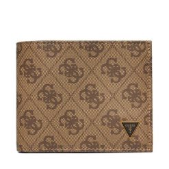 Portfel Guess. Brązowe portfele męskie Guess, z aplikacjami. Za 299.99 zł.