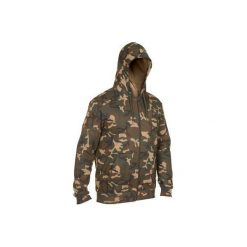 Bluza z kapturem 300 woodland. Brązowe bluzy nierozpinane męskie SOLOGNAC, xl, z kapturem. W wyprzedaży za 69.99 zł.