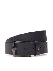 Tommy Hilfiger Pasek Męski Denton 3.5 Ext AM0AM13536 Granatowy. Niebieskie paski męskie Tommy Hilfiger, bez wzorów, ze skóry. Za 149.99 zł.