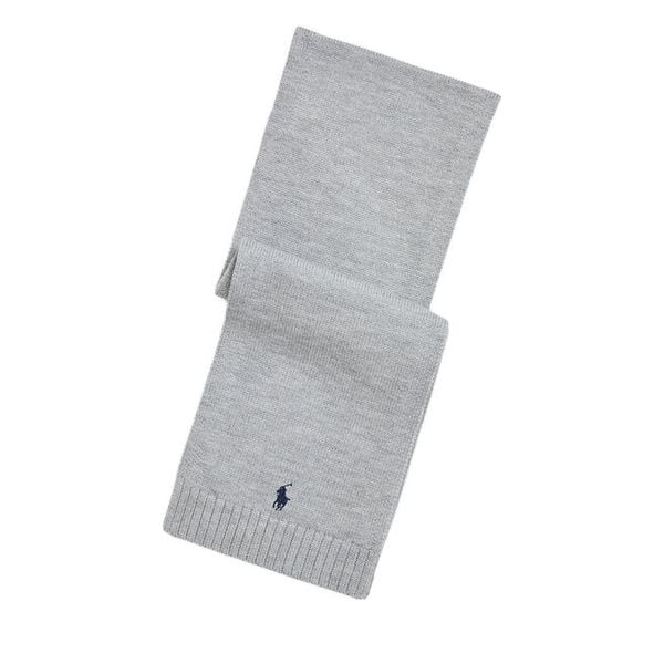 Szalik Polo Ralph Lauren. Szare szaliki męskie Polo Ralph Lauren, bez wzorów. Za 279.99 zł.