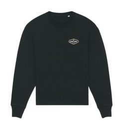 Bluza z kołnierzem typu Crewneck z lat 90. | Kolor Czarny | Rozmiar S | Carver. Czarne bluzy nierozpinane męskie CARVER, s, bez wzorów, retro, bez ramiączek, bez kaptura. Za 279.90 zł.