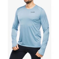 Bluza biegowa męska Inov-8 Performance Long Sleeve. Niebieskie bluzy nierozpinane męskie Inov-8, m, bez wzorów, bez ramiączek, bez kaptura. Za 188.99 zł.