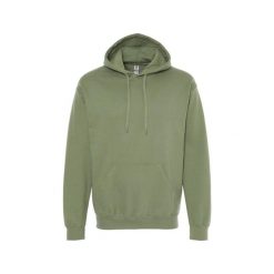 Bluza Z Kapturem Dla Dorosłych Unisex Softstyle Fleece Midweight. Zielone bluzy nierozpinane męskie GILDAN, m, bez wzorów, bez ramiączek, z kapturem. Za 78.99 zł.