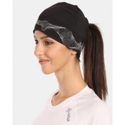 Czapka do biegania unisex Kilpi TAIL-U. Czarne czapki męskie Kilpi, bez wzorów, sportowe. Za 158.99 zł.