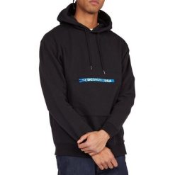 Bluza z kapturem DC Shoes Covert, Mężczyźni. Czarne bluzy nierozpinane męskie DC Shoes, l, bez wzorów, z bawełny, sportowe, bez ramiączek, z kapturem. W wyprzedaży za 290.00 zł.