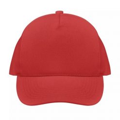 Czapka baseballowa 5-panelowa Sol's Seoul. Czerwone czapki męskie SOL'S, bez wzorów. Za 30.00 zł.