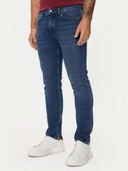 Boss Jeansy Delaware 50524007 Granatowy Slim Fit. Niebieskie jeansy męskie Boss, bez wzorów, z bawełny. Za 419.99 zł.