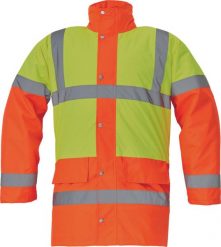 Kurtka męska CERVA SEFTON HV - ocieplana kurtka zimowa, odblaskowe taśmy, wodoodporność, rozm. XS-3XL, - żółty/pomarańczowy S. Brązowe kurtki męskie CERVA, na zimę, m, bez wzorów, bez ramiączek, bez kaptura. Za 141.37 zł.