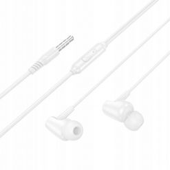 Słuchawki przewodowe douszne Jack 3,5 mm Hoco M112 białe. Białe słuchawki douszne Hoco. Za 18.78 zł.