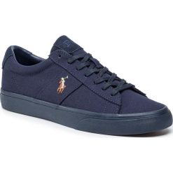 Tenisówki POLO RALPH LAUREN - Sayer 816764497001 Navy. Niebieskie buty sportowe na co dzień męskie Polo Ralph Lauren, bez wzorów, z gumy, bez zapięcia. Za 359.00 zł.