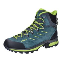 Buty trekkingowe męskie Lowa Randir Mid Gtx. Niebieskie buty trekkingowe męskie Lowa, bez wzorów, z materiału, za kostkę, bez zapięcia. Za 1,227.00 zł.