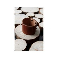 Ivy Wristlet - skórzana bransoleta, ręcznie robiona. Brązowe biżuteria dla mężczyzn Woodsman craft, ze skóry. Za 39.00 zł.