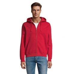 Męska Bluza Z Kapturem Spike Full Zip. Niebieskie bluzy nierozpinane męskie SOL'S, m, bez wzorów, bez ramiączek, z kapturem. Za 227.99 zł.