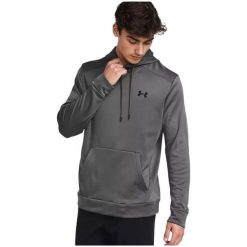 Bluza GymBeam Athlete. Szare bluzy nierozpinane męskie Under Armour, bez wzorów, sportowe, bez ramiączek, bez kaptura. Za 169.99 zł.
