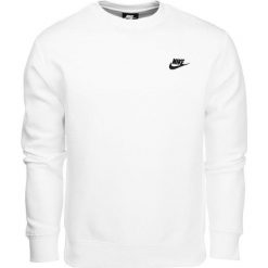 Bluza sportowa męska Nike Sportswear Club. Białe bluzy bez kaptura męskie Nike, m, bez wzorów, bez kaptura. Za 182.00 zł.