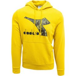 Bluza z kapturem Diadora Big Logo, Mężczyźni. Żółte bluzy nierozpinane męskie Diadora, m, bez wzorów, z bawełny, z kapturem. Za 290.00 zł.