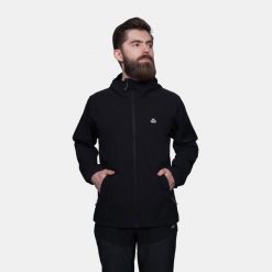 Kurtka męska utralekka softshell Alpinus Arbent. Czarne kurtki softshell męskie Alpinus, m, bez wzorów, z softshellu, bez kaptura, trekkingowe. Za 249.00 zł.