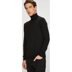Premium by Jack&Jones - Sweter. Czarne swetry męskie Premium by Jack&Jones, z bawełny, z golfem. W wyprzedaży za 139.90 zł.