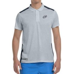 Bullpadel Balto Polo Shirt. Szare koszulki polo męskie bullpadel, bez wzorów, sportowe, bez kołnierzyka, bez ramiączek. W wyprzedaży za 134.75 zł.