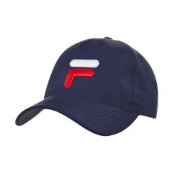 Czapka tenisowa z daszkiem Fila Cap Max. Niebieskie czapki męskie Fila, bez wzorów, sportowe. Za 79.00 zł.