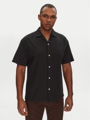 Jack & Jones Koszula Breeze Resort 12268967 Czarny Relaxed Fit. Czarne koszule męskie Jack & Jones, l, bez wzorów, z bawełny, bez kołnierzyka, bez ramiączek. Za 79.99 zł.