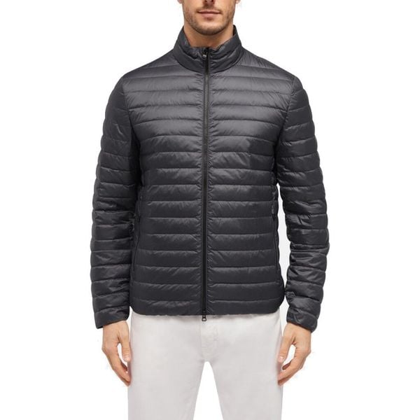 Kurtka GEOX M DERECK Szary. Szare kurtki męskie Geox, m, bez wzorów, z tkaniny, casualowe, bez ramiączek, bez kaptura. Za 675.99 zł.