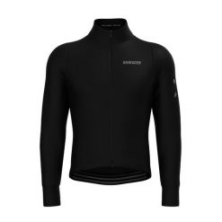 Winter Cycling Jacket Insulating Windproof Men - Tempest Protect Pixel Black. Czarne kurtki treningowe męskie BIORACER, bez wzorów, bez kaptura, rowerowe. Za 854.00 zł.