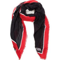 Chusta KARL LAGERFELD - 86KW3314 Black/Red Apple. Czarne szaliki męskie KARL LAGERFELD, z kaszmiru. Za 429.00 zł.