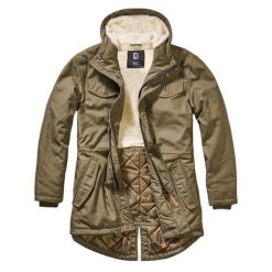Parka zimowa Męska Brandit Parka Marsh Lake Olive. Zielone parki męskie Brandit, na zimę, m, bez wzorów, bez kaptura. Za 493.50 zł.