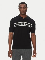 Richmond X Sweter UMP25128PO Czarny Regular Fit. Czarne kardigany męskie Richmond X, m, bez wzorów, z bawełny, bez ramiączek. Za 399.99 zł.