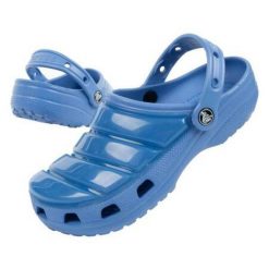 Klapki Crocs Classic 206624-434 niebieskie. Niebieskie klapki i japonki męskie bez wzorów, z materiału. Za 255.37 zł.