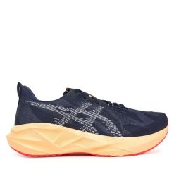 Buty do biegania Asics. Niebieskie buty do biegania męskie Asics, bez wzorów, bez zapięcia, do biegania. Za 679.99 zł.