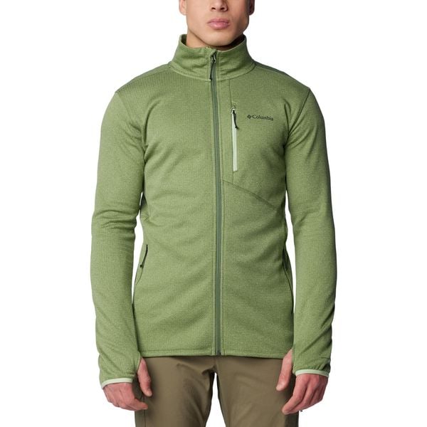 Bluza trekkingowa męska Columbia Park View Fleece FZ. Zielone bluzy nierozpinane męskie Columbia, m, bez wzorów, sportowe, bez ramiączek, bez kaptura. Za 199.99 zł.