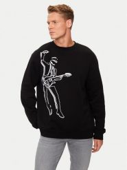 KARL LAGERFELD Bluza 705447 544908 Czarny Regular Fit. Czarne bluzy nierozpinane męskie KARL LAGERFELD, l, bez wzorów, z bawełny, bez ramiączek, bez kaptura. Za 349.99 zł.