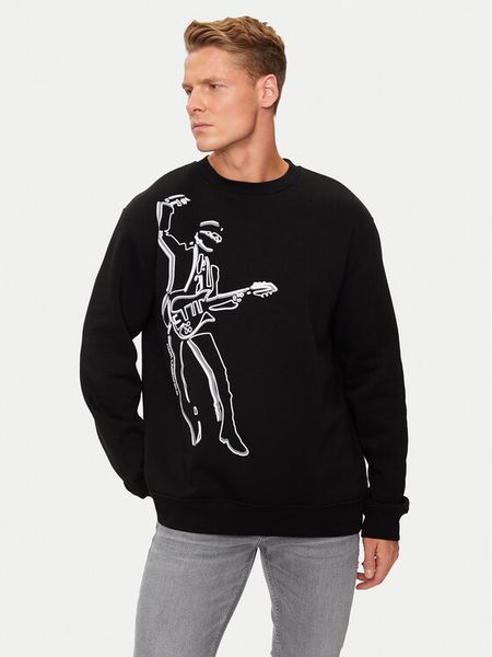 KARL LAGERFELD Bluza 705447 544908 Czarny Regular Fit. Czarne bluzy nierozpinane męskie KARL LAGERFELD, m, bez wzorów, z syntetyku, bez ramiączek, bez kaptura. Za 349.99 zł.