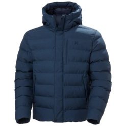 Kurtka z kapturem Helly Hansen Alby Puffy. Niebieskie kurtki męskie Helly Hansen, bez wzorów, z puchu, klasyczne, bez ramiączek, z kapturem. W wyprzedaży za 1,017.65 zł.