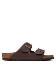 Birkenstock Klapki Arizona Birko-Flor 0051701 Brązowy. Brązowe klapki i japonki męskie Birkenstock, bez wzorów, ze skóry. Za 319.99 zł.