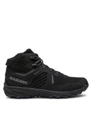 Mammut Trekkingi Ultimate III Mid Gtx GORE-TEX 3030-04680-0001-1080 Czarny. Czarne buty trekkingowe męskie Mammut, bez wzorów, z gore-texu, bez zapięcia, trekkingowe, gore-tex. Za 619.99 zł.