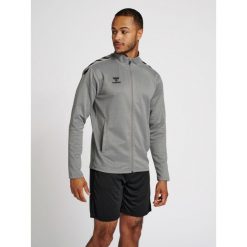 Bluza sportowa dla dorosłych Hummel Core XK Poly Zip Sweat. Szare bluzy nierozpinane męskie HUMMEL, xl, bez wzorów, sportowe, bez ramiączek, bez kaptura. W wyprzedaży za 199.50 zł.