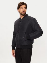After Label Kurtka bomber Francoforte A00005 Czarny Regular Fit. Czarne kurtki męskie After Label, l, bez wzorów, z syntetyku, bez ramiączek, bez kaptura. Za 1,779.00 zł.